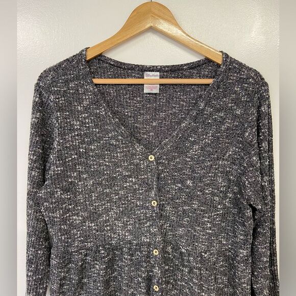 No Boundaries Juniors Black and White Babydoll Top Size XXXL (21) - Picture 3 of 6